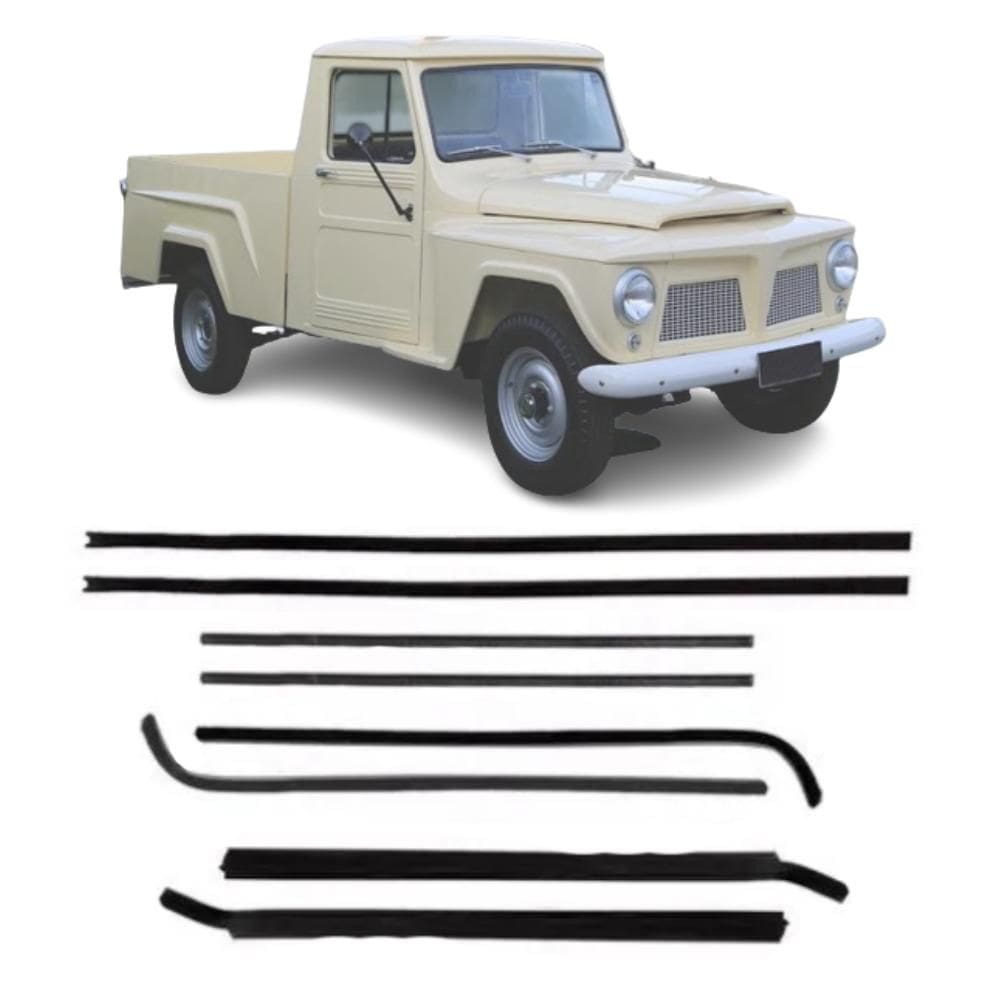 Jogo Canaleta Com Pestana Ford Pick Up F75 De 1977 Até 1982 [F103]