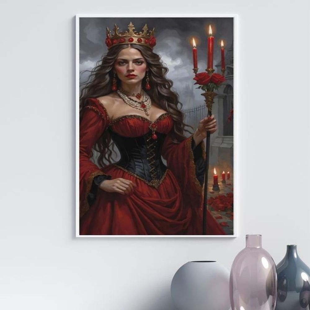 Quadro Maria Padilha Rainha Das 7 Encruzilhadas 45X34Cm