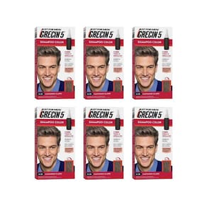 Grecin 5 Shampoo Tonalizante Castanho Claro - Kit Com 6Un