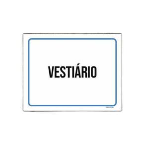 Placa Ambiente Sinalização Setor Vestiário 36X46