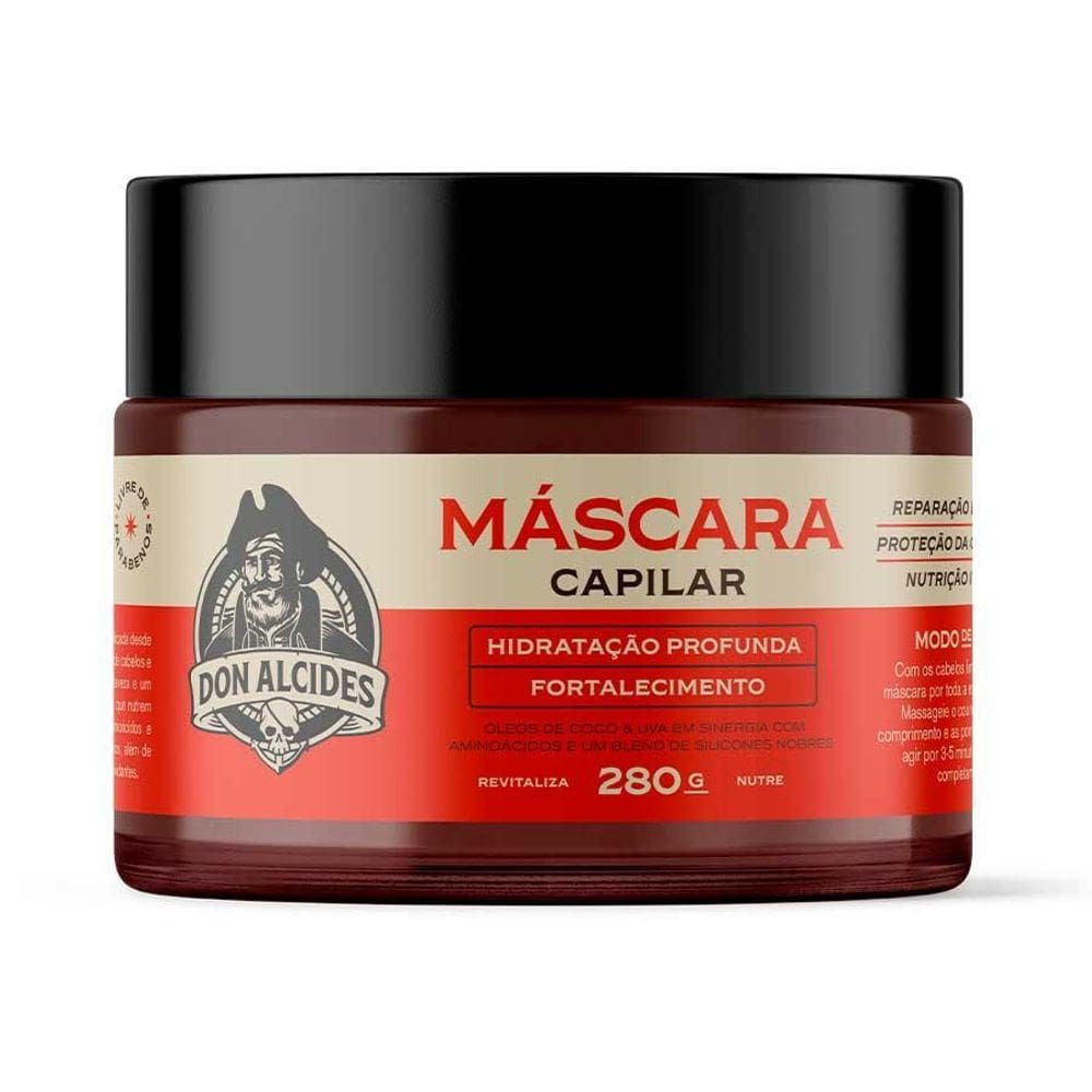 Máscara Capilar Masculina - Barba Negra 280G Don Alcides
