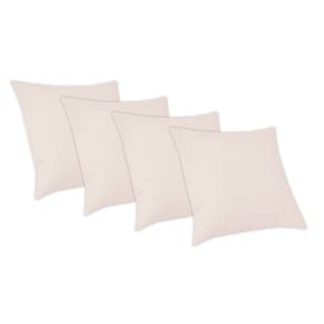 Kit 4 Capas De Almofada 50x50cm Decorativa Glamour Rose