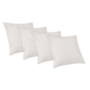 Kit 4 Capas De Almofada 50x50cm Decorativa Glamour Marfim