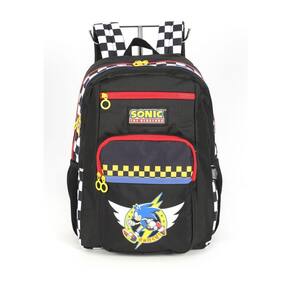 Mochila Costas Sonic Juvenil Menino Escolar Passeio - Branco