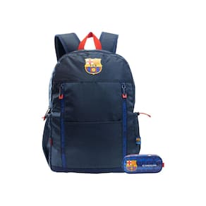 Kit Escolar Mochila De Costas + Estojo Barcelona Oficial