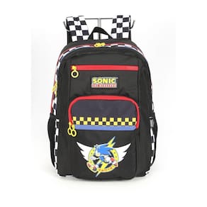 Mochila Costas Sonic Juvenil Menino Escolar Passeio - Branco