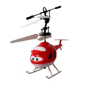 Brinquedo Helicóptero Sensor De Indução Vermelho Aircraft