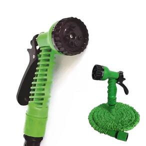 Mangueira Flexível 30M Retrátil Jardim Com Esguicho 6 Jatos