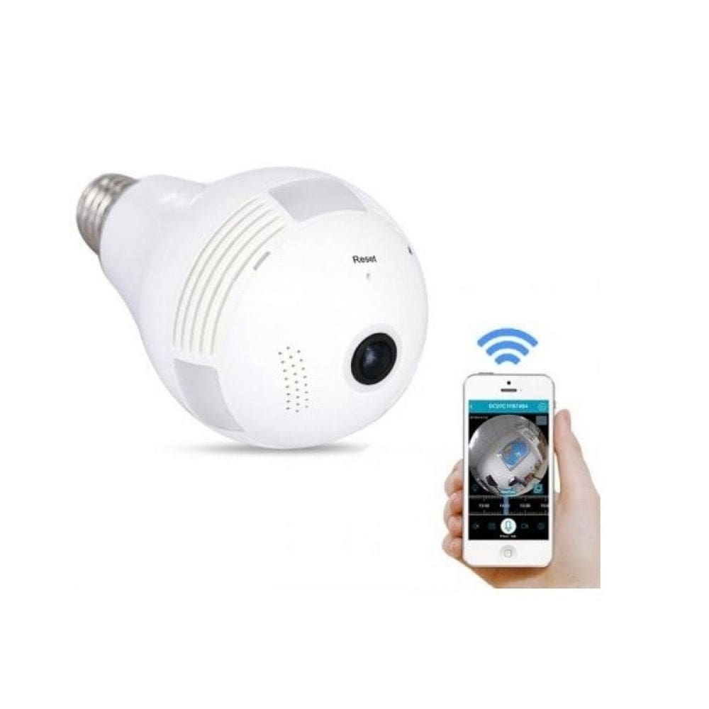 Câmera IP 360º Panorâmica Wi-Fi Lâmpada LED KP-CA153 Ipega