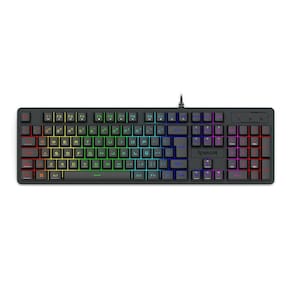 Teclado Membrana Gamer Redragon Netherbane Rgb K521 Preto