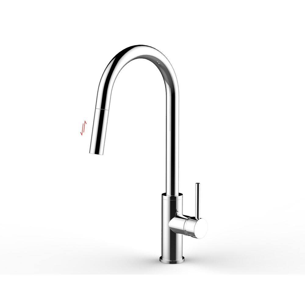 Torneira Monocomando Gourmet Bica Extensível Cozinha Cromada