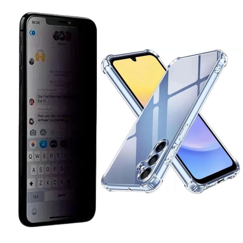 Capinha Galaxy A16 + Película Privacidade 3D Blindada