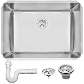 Cuba Profissional Tramontina Dritta Pro Inox Acabamento Scotch Brite 70x50 cm com Válvula e Sifão 94