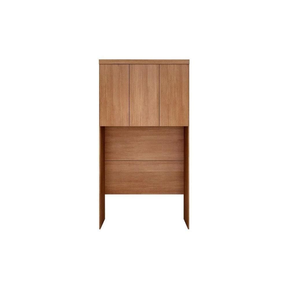 Modulado de Quarto Armário Ponte Aéreo Solteiro Rizon/Linea c/ 3 Portas Cumaru - Novo Horizonte