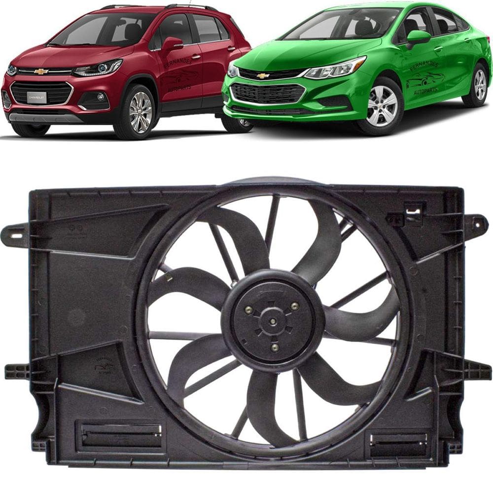 Ventoinha Radiador Gm Cruze Tracker 1.4 2017/2022 C/Defletor