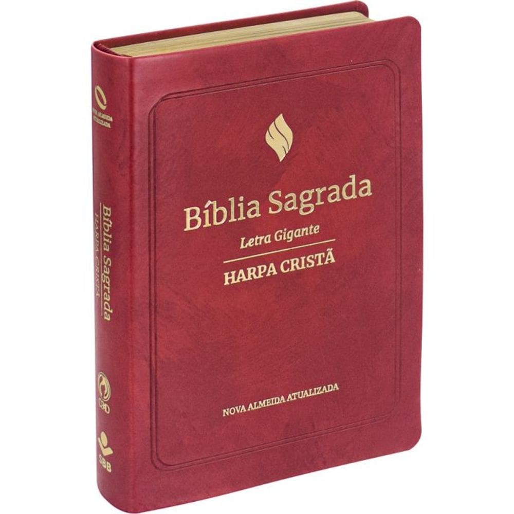 Bíblia Sagrada NAA Harpa Cristã e Letra Gigante - SBB