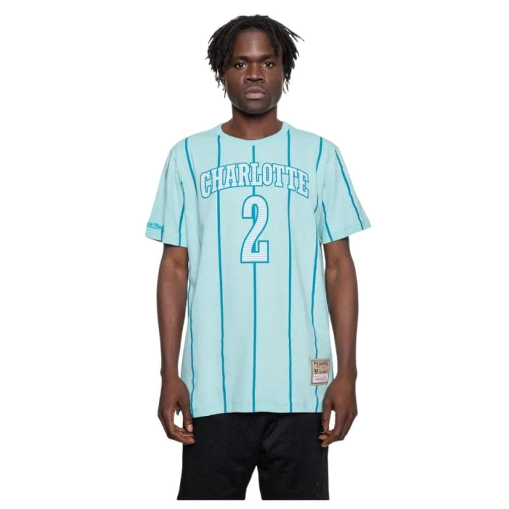 Camiseta Mitchell & Ness Masculina Charlotte Hornets Johnson