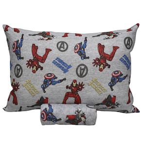Jogo De Cama Infantil Vingadores Cinza Solteiro Disney Simples 2 Peças Malha Portallar
