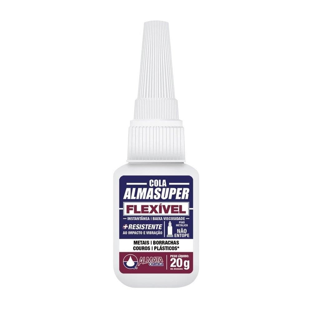 Cola Almasuper Flexível AEP60 Instantânea 20g - Embalagem com 10 Unidades
