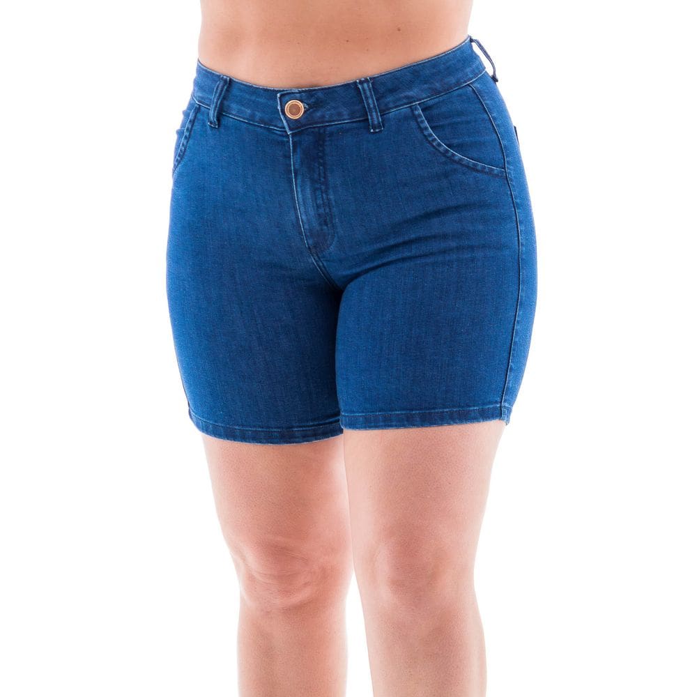 Bermuda Jeans Feminina Arauto Comfy Maxskin Duo