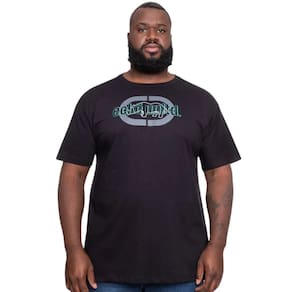 Camiseta Masculina Ecko Plus Size Mega Preta J412A Preto