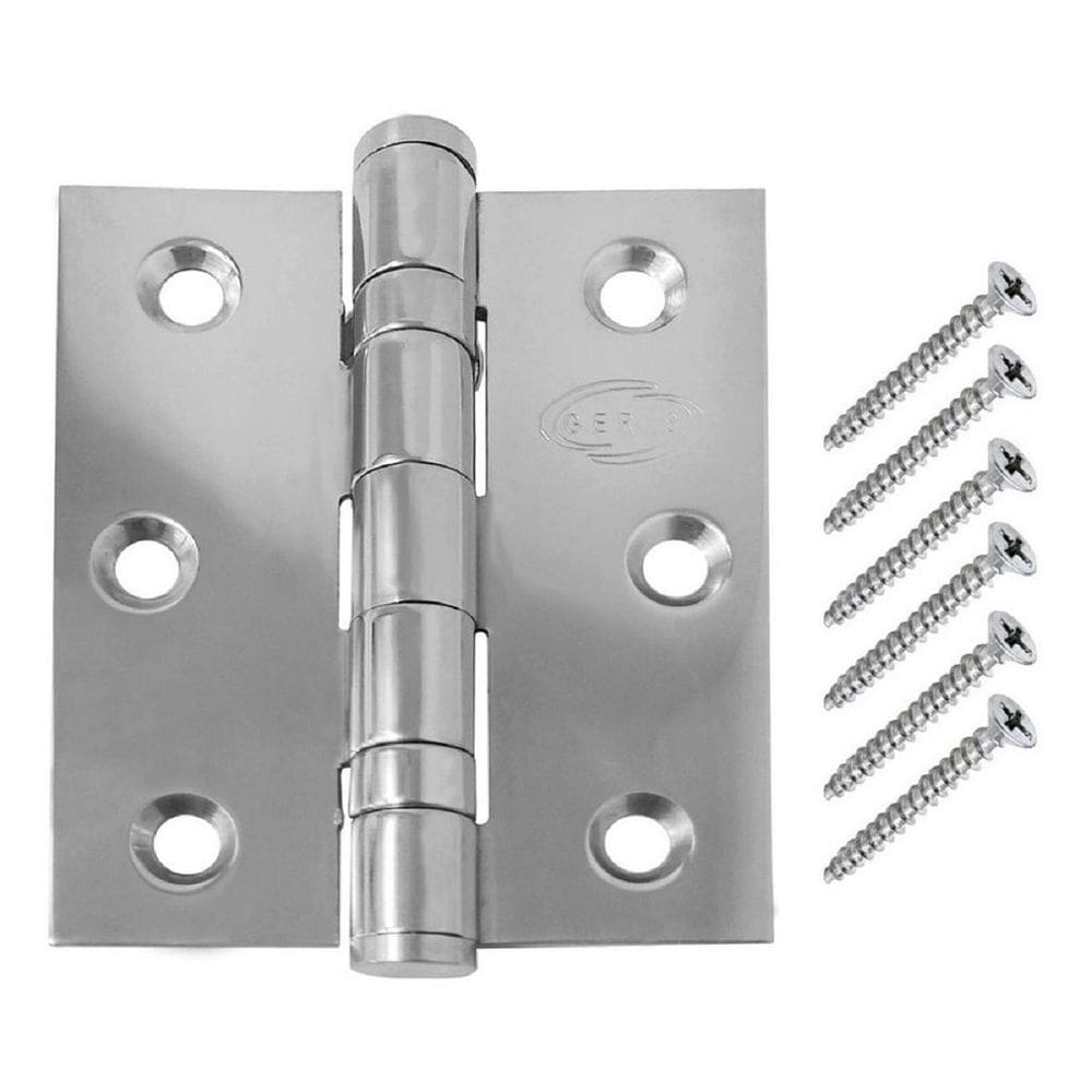 Dobradiça Para Portas 3.5X3 2Mm Inox 304 Polido Geris