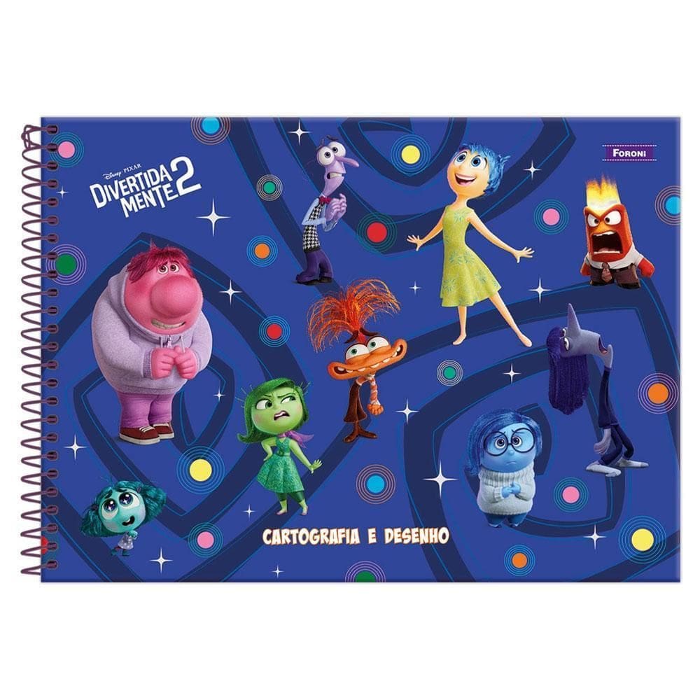 Caderno Cartografia 60Fls Esp Divertidamente 2 Azul Foroni