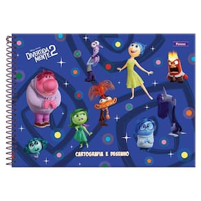 Caderno Cartografia 60Fls Esp Divertidamente 2 Azul Foroni