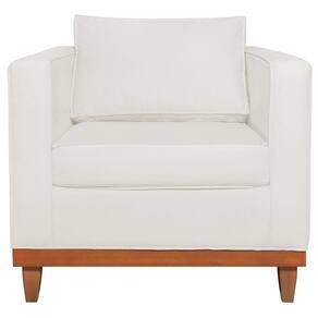 Poltrona Decorativa Europa Bouclé Adj Decor Branco