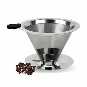 Filtro Coador Peneira Café Aço Inox 103 S/ Uso Papel Lavável
