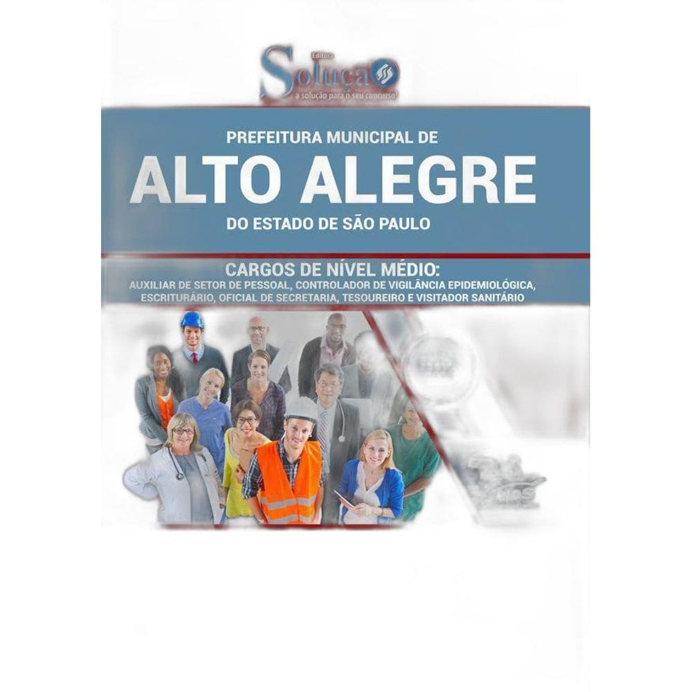 Apostila Concurso Alto Alegre Sp - Cargos Nível Médio