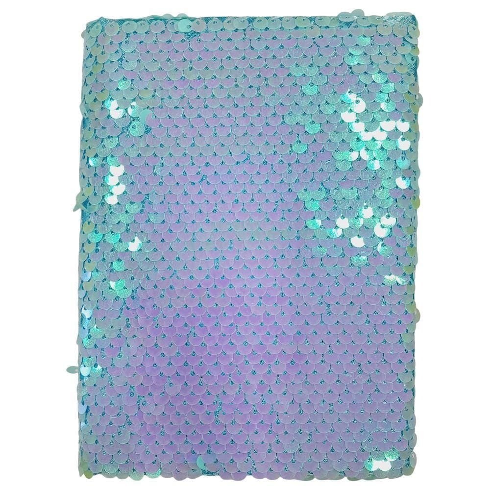 Agenda Permanente Anotações 80 Fls Paetê Azul Claro - Quanhe