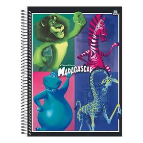 Caderno Univ. 80 Folhas DreamWorks Madagascar - Animativa