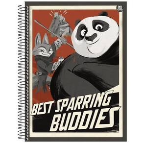 Caderno Univ. 80 Folhas DreamWorks Kung Fu - Animativa