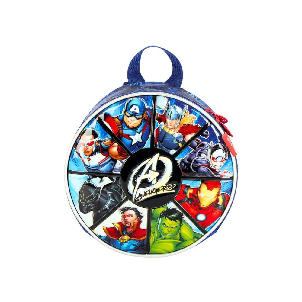 Lancheira Térmica Escolar Vingadores Avengers Azul