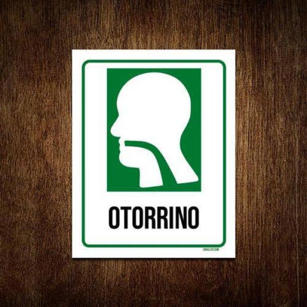Kit 3 Placas Sinalização Hospitalar Otorrino