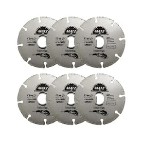 Kit 6 Disco Segmentado Tungstênio Esmerilhadeira 110X22,23Mm