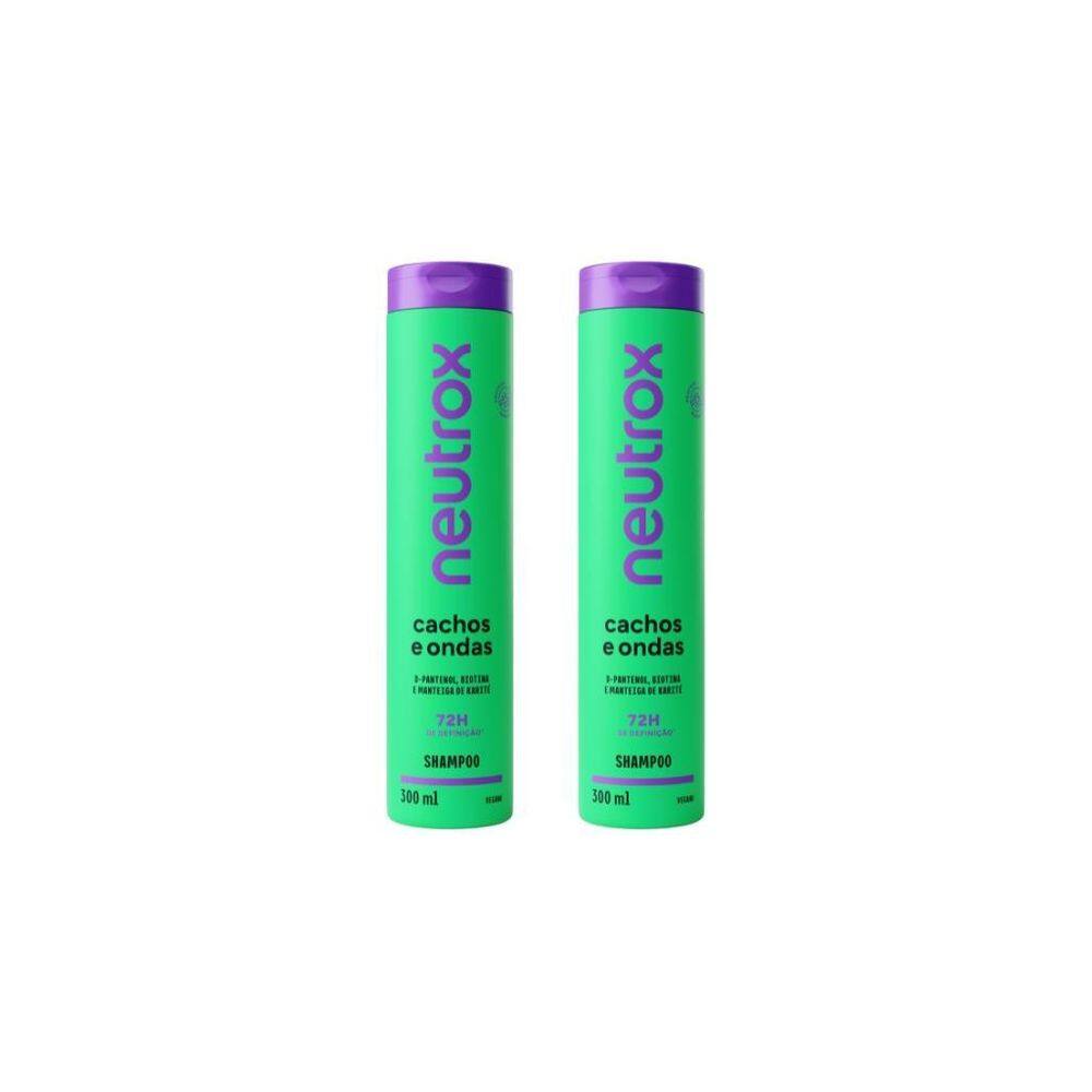 Shampoo Neutrox 300Ml Cachos Ondas-Kit C/2Un