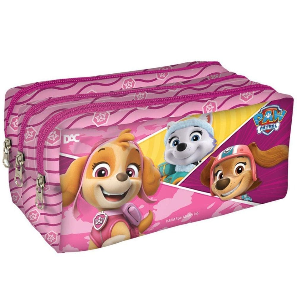 Estojo Escolar Triplo Patrulha Canina Feminino - 5150 - Dac