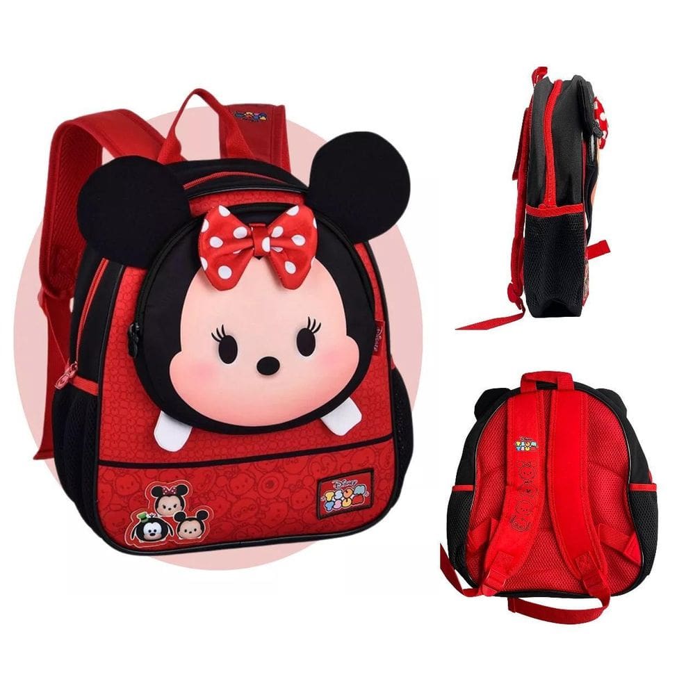 Mochila Infantil Minnie Escolar Passeio Para Costas Diversão