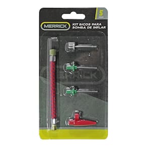 Kit Bicos Para Inflar Bola / Piscinas E Inflaveis Com 5 Peca