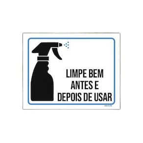 Placa Higiente Limpe Bem Antes E Depois De Usar 18X23