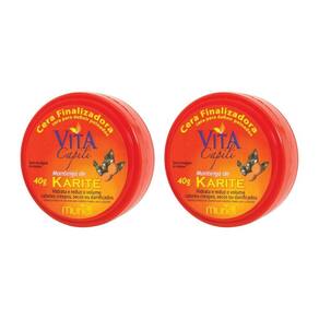 Cera Finalizadora Capilar Muriel 40G Karite - Kit Com 2Un