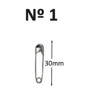 500 Alfinete De Segurança Sekich Nº 1 - 3cm