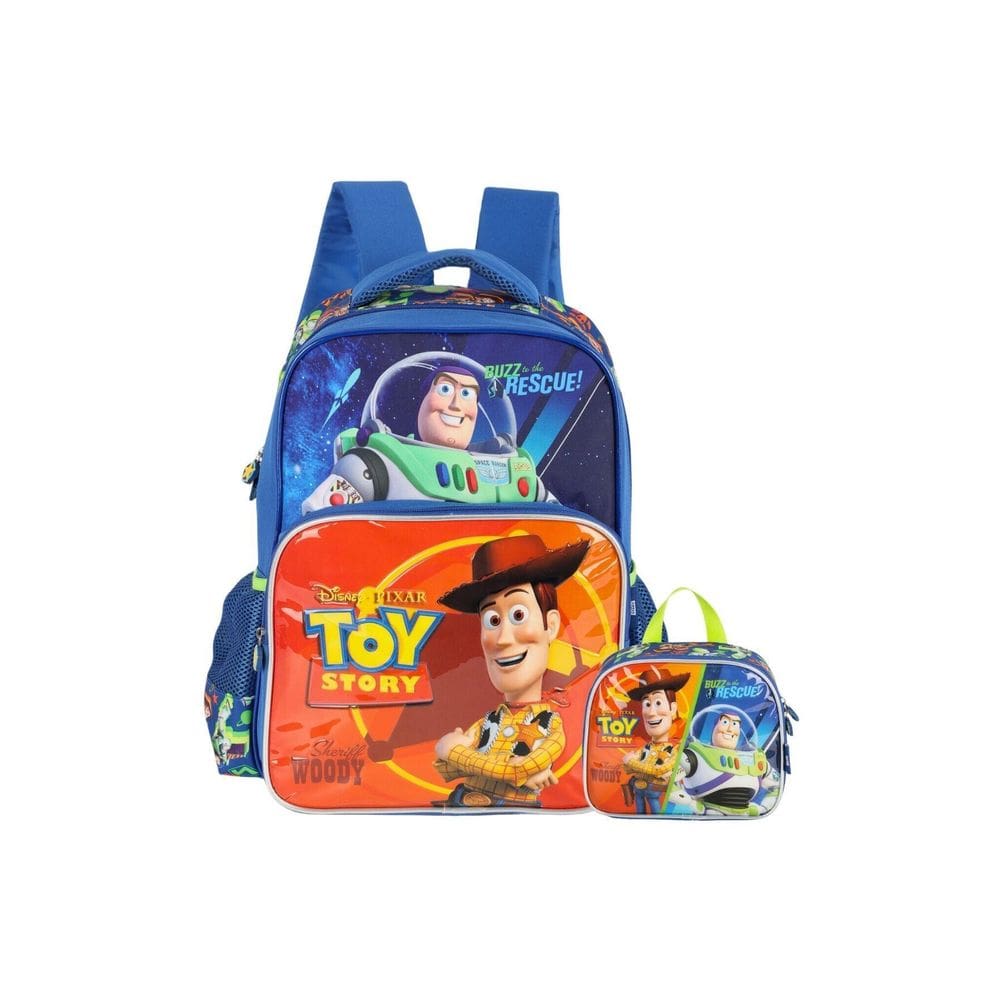 Kit Mochila De Costas+Lancheira Toy Story Buzz - Laranja