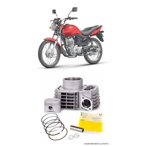 Kit Motor Cilindro CG 125 Fan ES KS Cargo 2009- Metal Leve