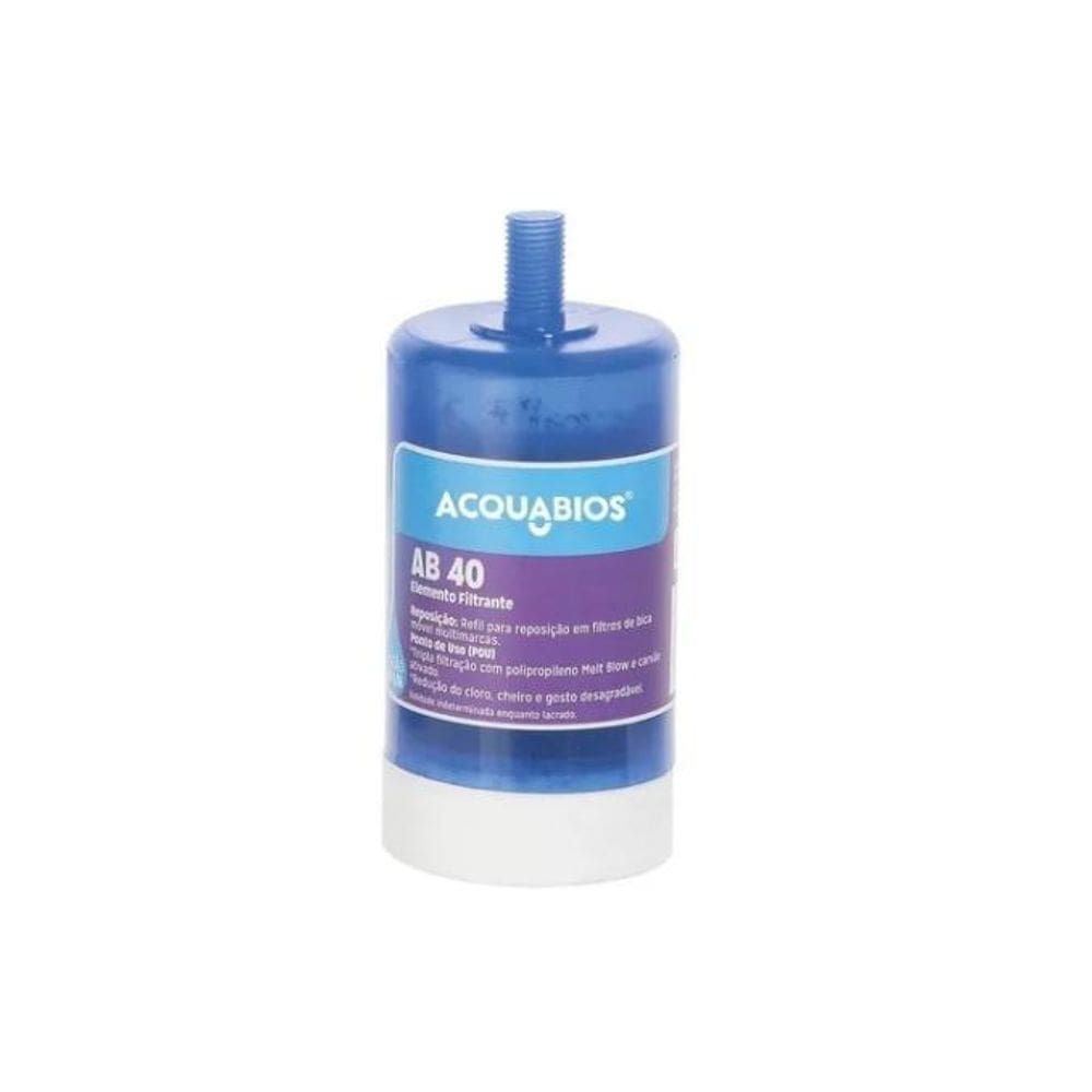 Refil Filtro Purificador De Água Ab40 Multiuso Rosca Curta