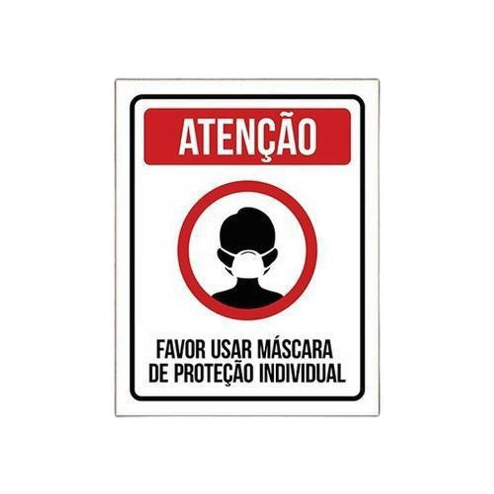 Placa - Favor Usar Mascara De Proteção Individual