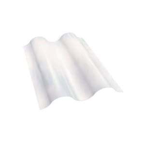 Telha PP Pequena 02 Ondas Translucido PF177 Granplast