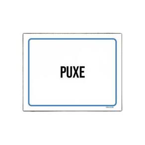 Placa Ambiente Sinalização Setor Puxe 18X23